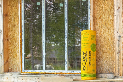 ИЗОВЕР Утеплитель Рулон Теплый Дом ТВИН 7000х1220х50мм (17.08м2=0,854м3) (2шт.), плотность 11 кг/1 м³