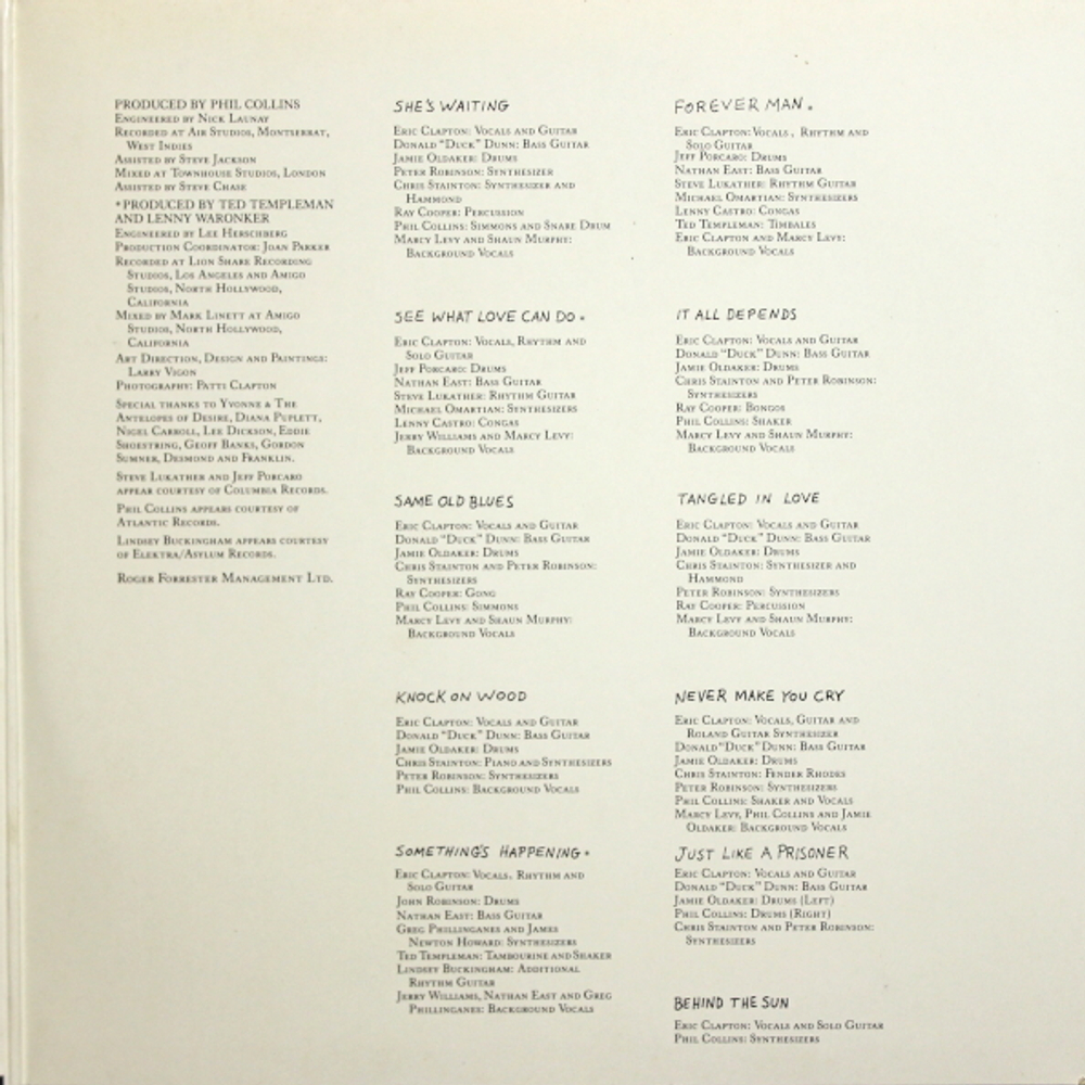 Eric Clapton / Behind The Sun (LP)