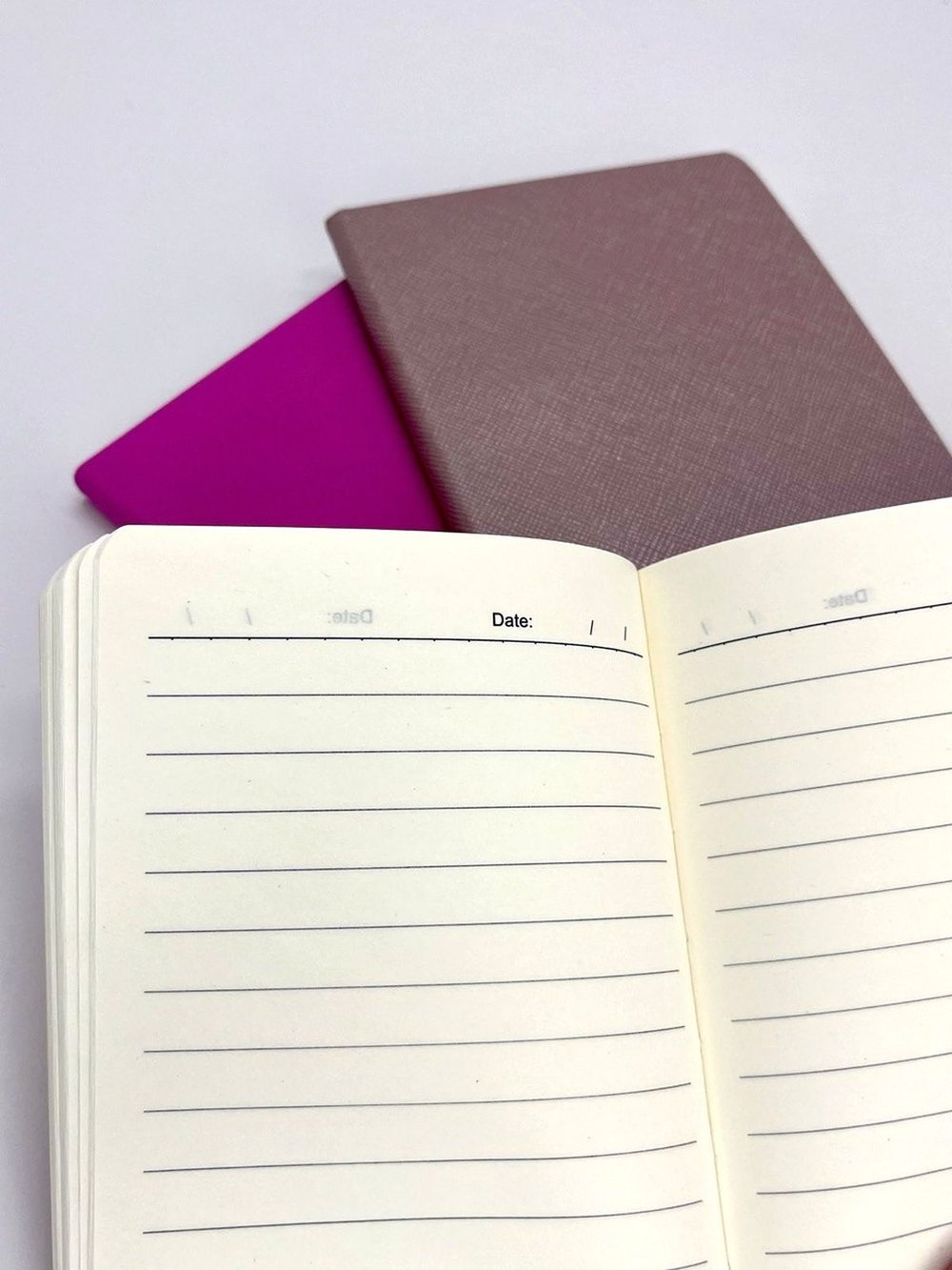 Набор 3 блокнота 88л (138*102мм) линейка розовый, перламутровый, желтый (5447-1)