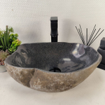 Раковина из речного камня RS-65083 45*32*15 0861