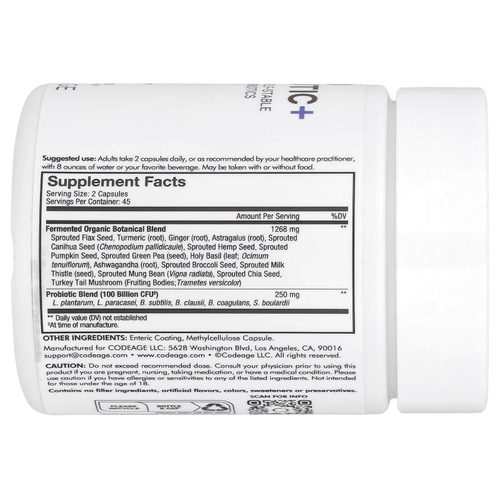 Codeage, SBO Probiotic+, пробиотики, 90 капсул