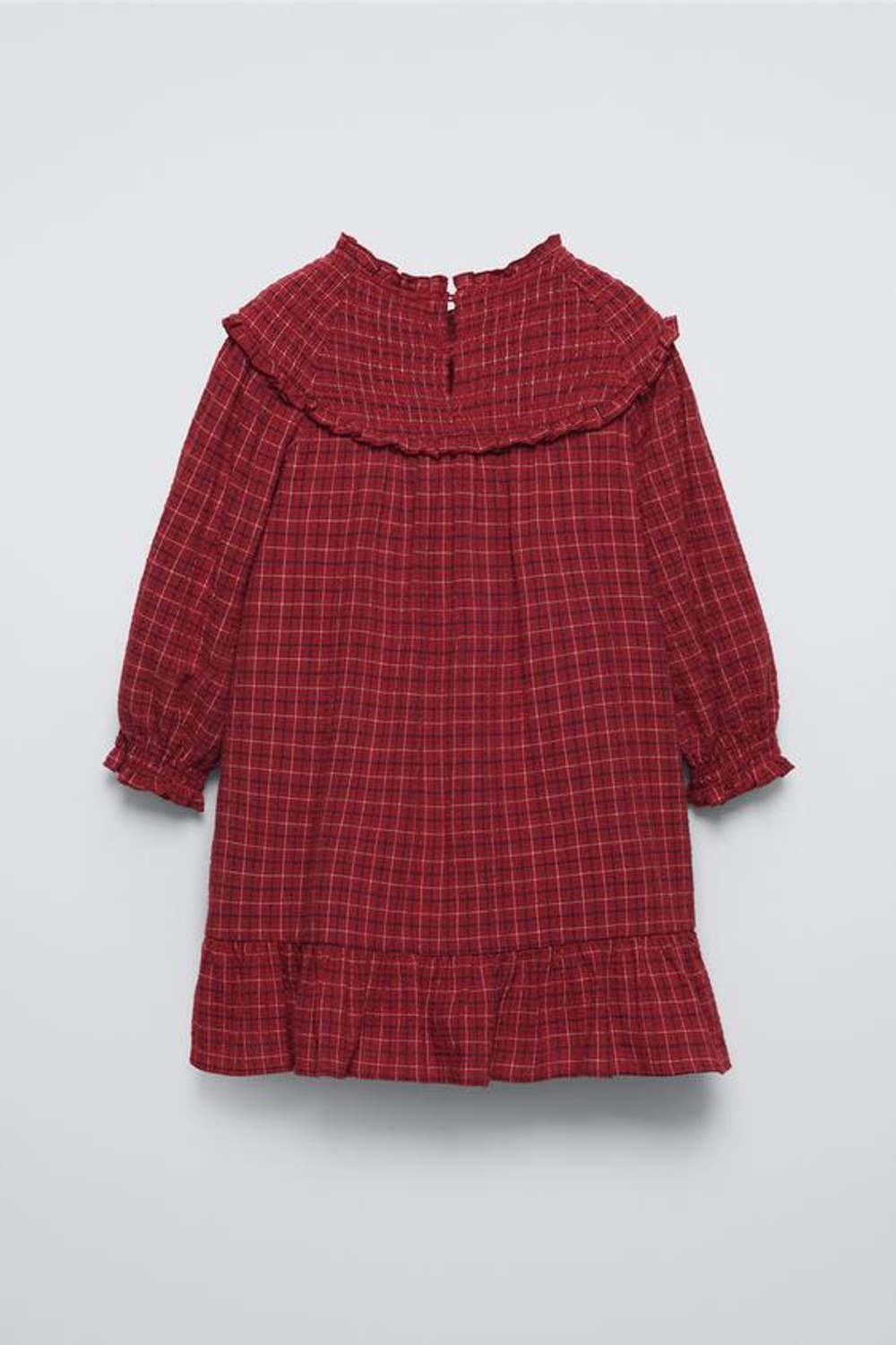 ZARA ПЛАТЬЕ В КЛЕТКУ, КРАСНЫЙ