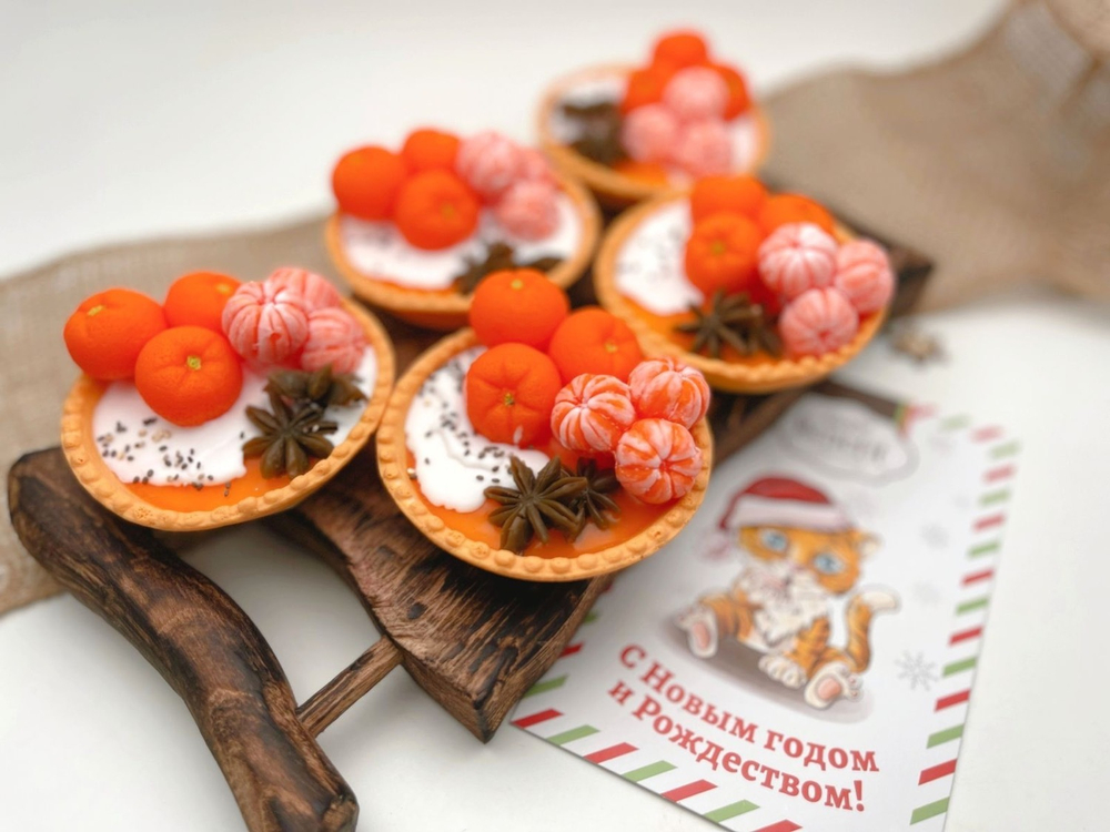 Подарок на Новыцй год сувенир мыло Танжерины