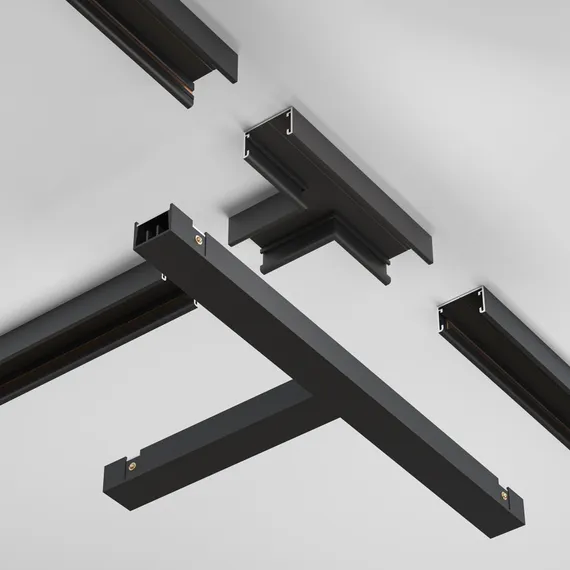 Т- образный коннектор накладной Basity, черный Technical tra172ct-11b