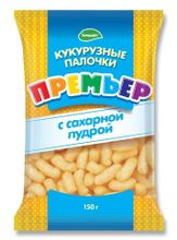 Белорусские кукурузные палочки &quot;Премьер&quot; с сахарной пудрой 150г. Белпродукт - купить с доставкой по Москве и всей России