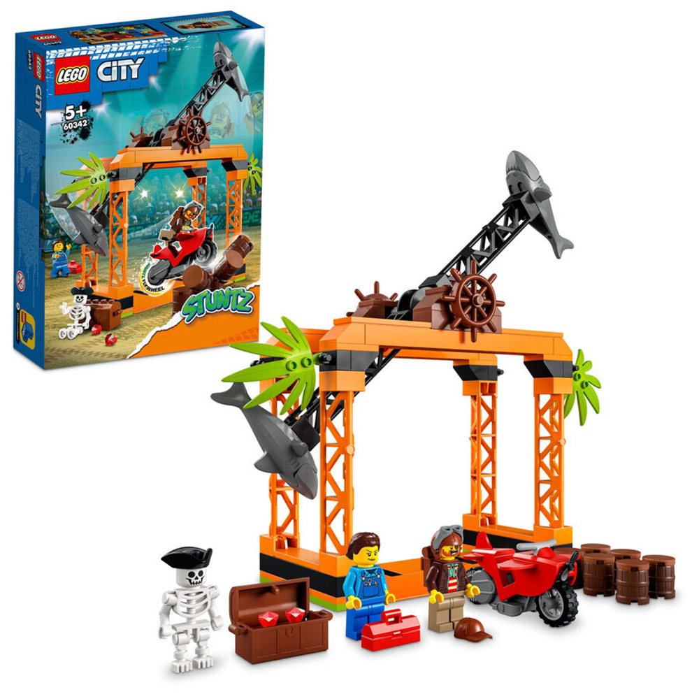 Конструктор LEGO City 60342 Трюковое испытание «Нападение акулы»