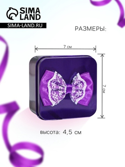 Мыльные розочки, фиолетовые и белые, набор 4 шт.