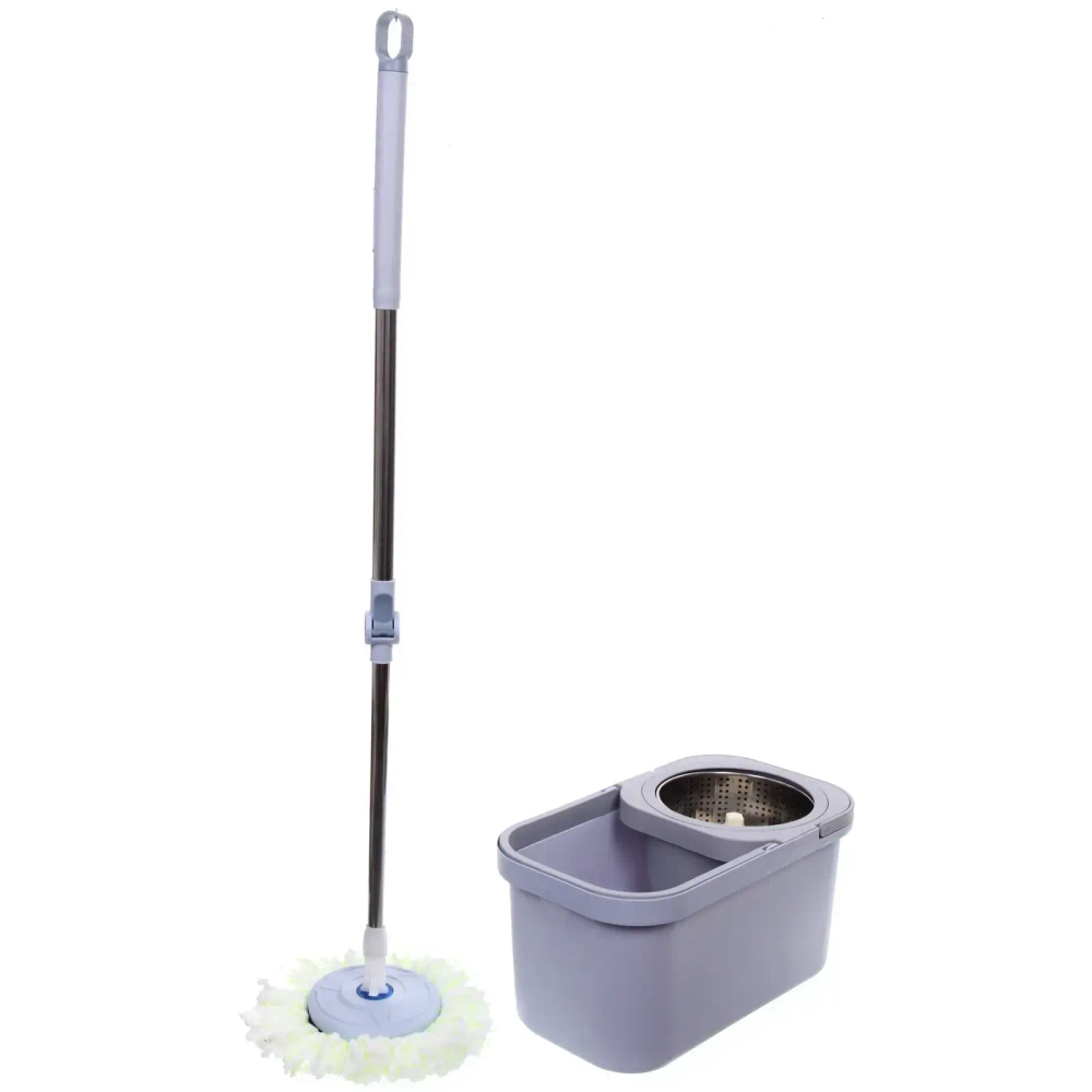 Набор для уборки «Селфи» Практик (ведро с отжимом, швабра, две насадки) в цветной коробке ZY020