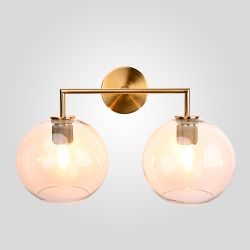 Бра Rh Utilitaire Globe Shade Double Sconce Brass By Imperiumloft