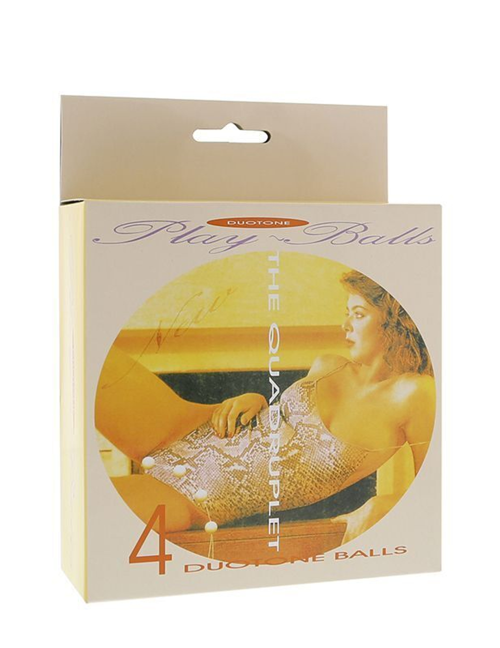 Бусы из 4 вагинальных шариков молочного цвета (Цвет: молочный)