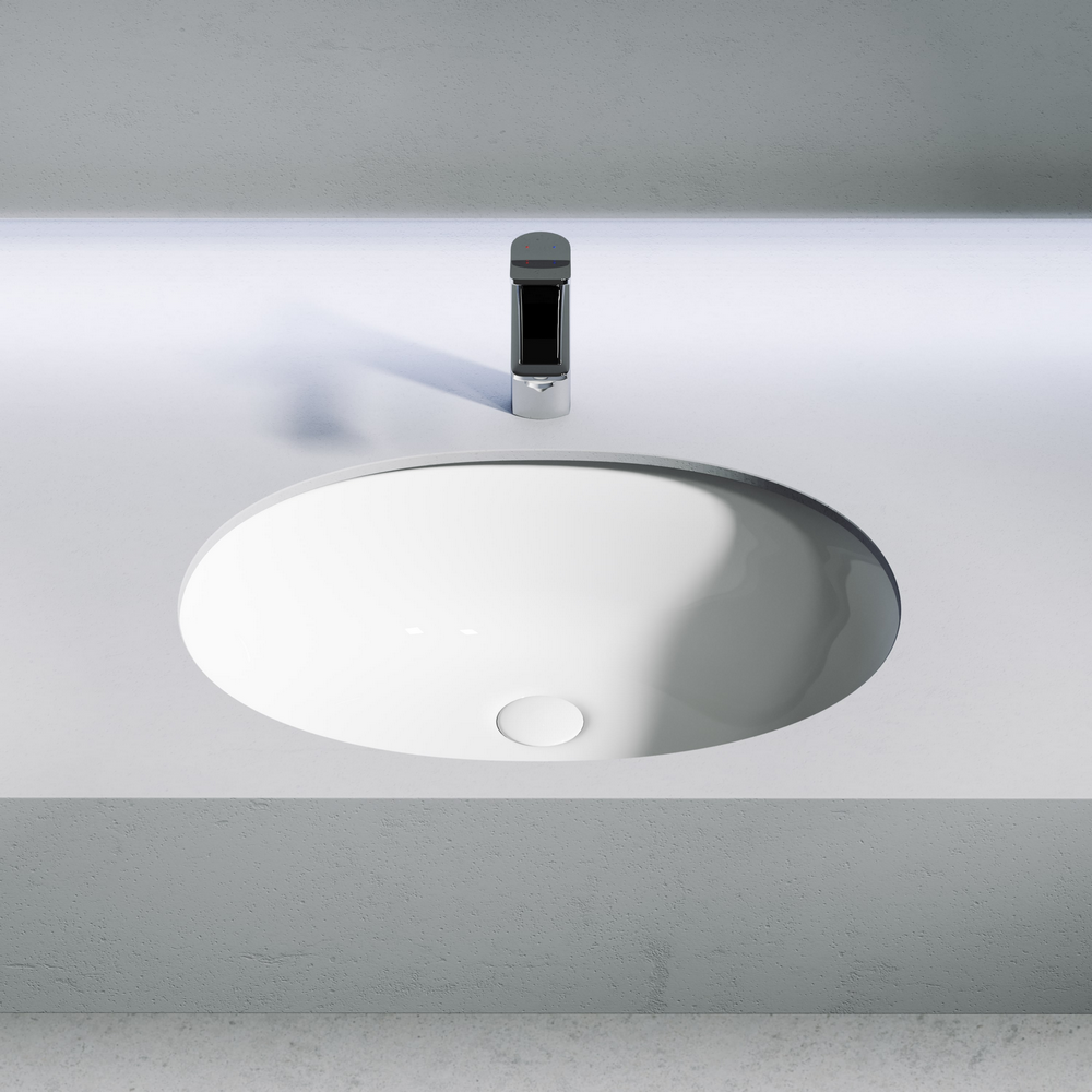 Раковина встраиваемая под столешницу CERAMICANOVA Element 567x428x150 мм, с крепежом и шаблоном для установки, арт. CN6076