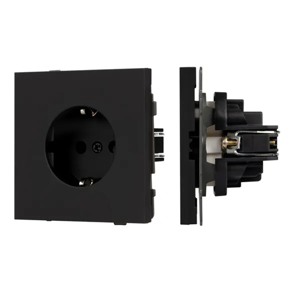 Механизм электрической розетки SCT-TENDO-MEU1-SFPL-BK (230V, 16A) (Arlight, -) 054638