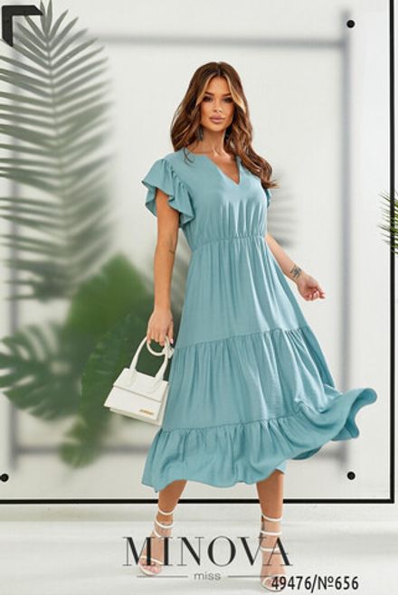 Платье 656-ментоловый Minova Фото 2