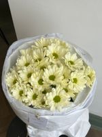 Букет из хризантемы в кремовом оттенке