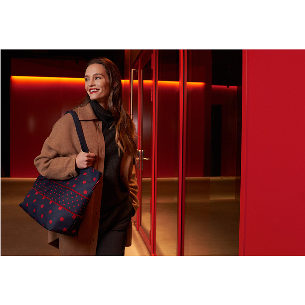 Сумка shopper e1 mixed dots red