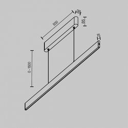 Подвесной светильник Maytoni Ephoria P109PL-36W2.7-6K-BS