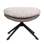 Оттоманка BLISS серый, экокожа, шенилл