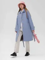 Плащ FOS Средней длины Женский Голубой