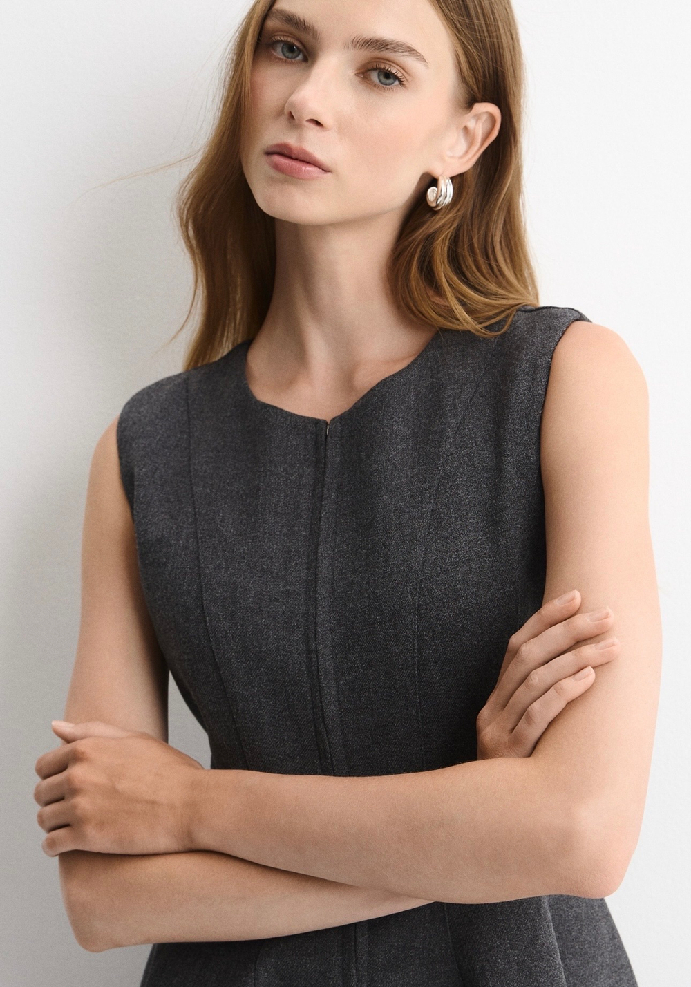 Сарафан Адель серый