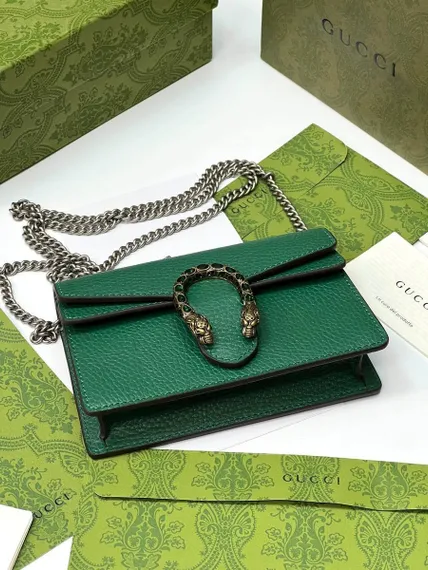 Сумка Gucci Dionysus GG Super Mini зеленый