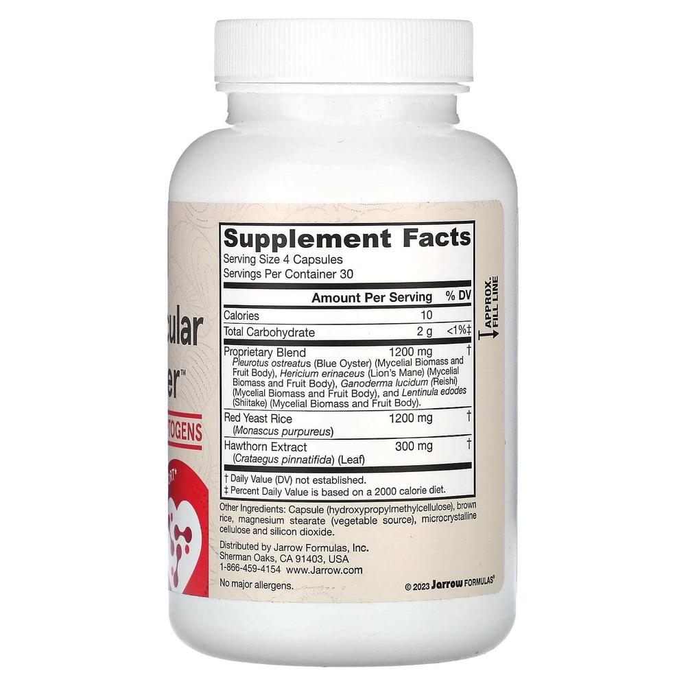 Jarrow Formulas, Cardiovascular Optimizer, 120 растительных капсул