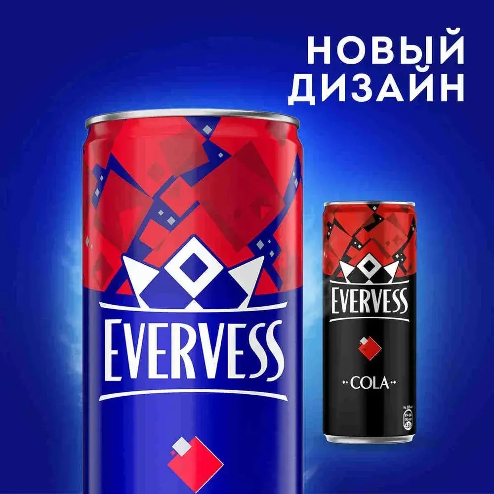 Газированный напиток Evervess Cola, 0,33 л