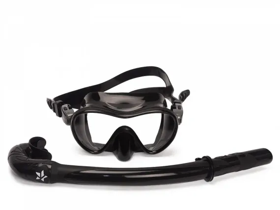 Набор маска+трубка Sargan Калан черный