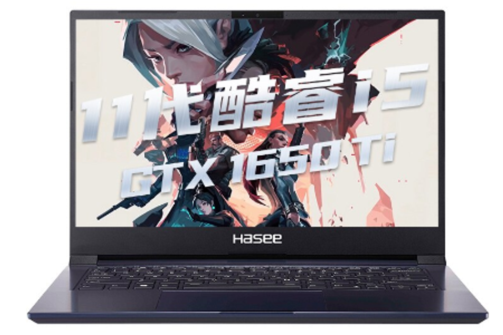 14" Ноутбук GIGABYTE Hasee S7-2021S7 (1920x1080, Intel Core i7-1165G7, RAM 16ГБ,SSD 512ГБ, NVIDIA GeForce GTX 1650Ti 4GB, Win 10Pro)