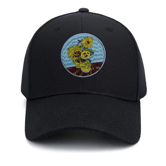 Нашивка термоаппликация на одежду и на рюкзак. Подсолнухи. Ван Гог