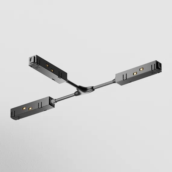 Коннектор питания Т-образный Gravity черный Technical tra004cwt-22b