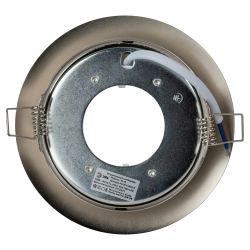 Светильник встраиваемый ЭРА KL35 А SCH под лампу GX53 поворотный сатин хром | Встраиваемые светильники Для ламп GX53