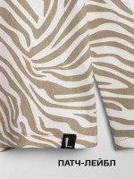 Лонгслив зебра для девочки на осень