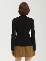 Женское Поло Ribbed Knitted