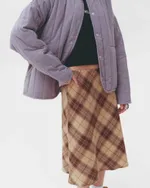 Юбка One Two Midi Beige