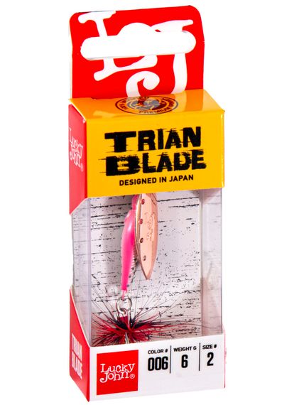 Блесна вращающаяся Lucky John TRIAN BLADE LONG 06.0г 006
