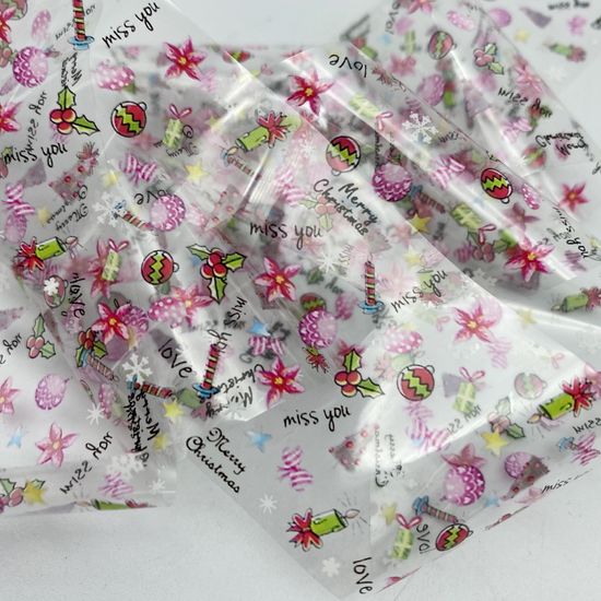 Фольга для дизайна новогодняя №18