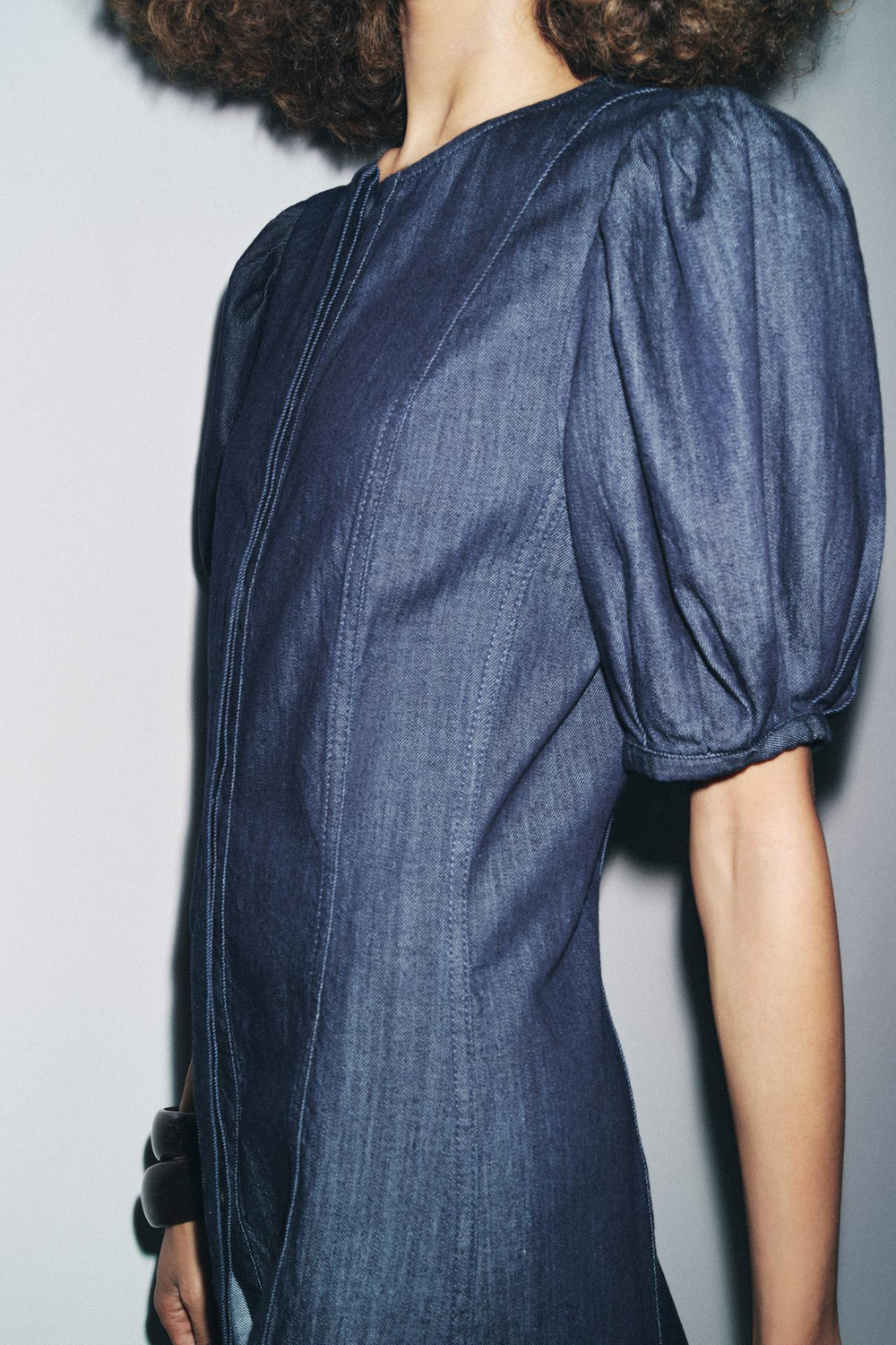 ZARA ДЖИНСОВОЕ ПЛАТЬЕ — ZW COLLECTION, СИНИЙ