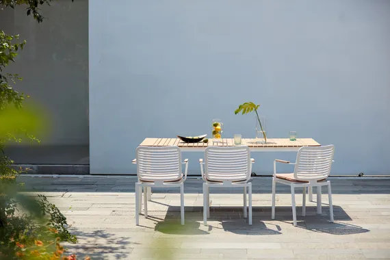 Уличный стол Armona 200х100 см, белый