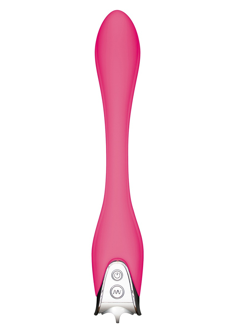 Розовый вибростимулятор G-точки G-VOLUTION - 22 см.