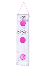 Трехрядные анальные шарики фиолетовые Funny Five (фиолетовый) (Цвет: фиолетовый)