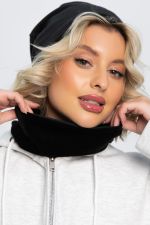 Комплект шапка шестиклинка и снуд (черный) ШШС4-23М LT Collection