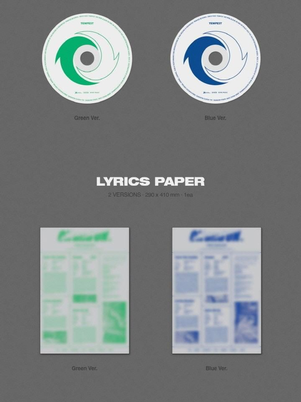 Альбом TEMPEST - ON and ON 3rd Mini Album 2 Version SET