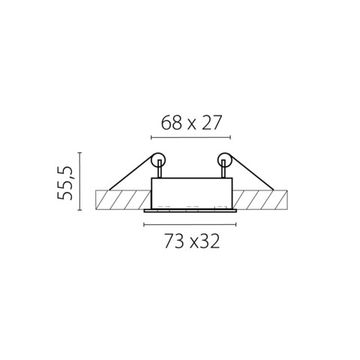 Встраиваемый светодиодный светильник 5W 4000K 080146 белый Guarda Lightstar