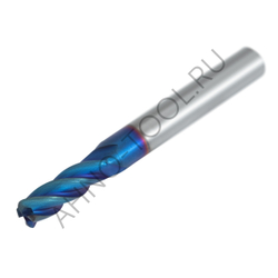 Фреза твердосплавная   5мм (L=50, l=13, хв=6) Z4 35° по закаленной стали, с радиусной фаской BRHM-4R-D5.0R1.0 AHNO