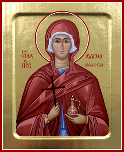 Икона Марфы Вифанской, святой праведной на дереве: 125 х 160 (Синопсисъ)