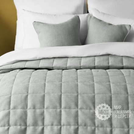 Покрывало на кровать под лен ДЖЕРРИИ (арт. BL02-274-05) - серое