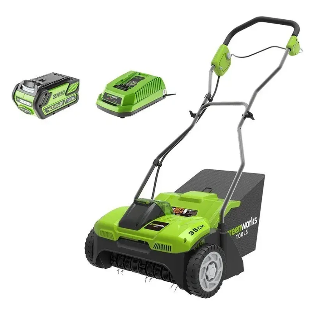 Аэратор аккумуляторный Greenworks G40DT30K6 (1 x 6 Ач, ЗУ) 2504807UF