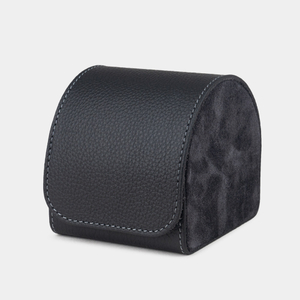 Коробка для часов из кожи теленка, черного цвета