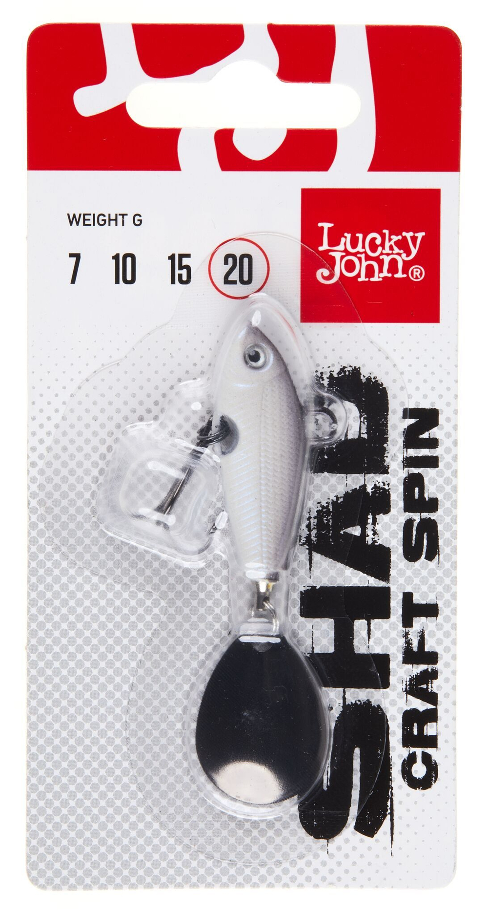 Тейл-спиннер Lucky John SHAD CRAFT SPIN 20г, цвет 017