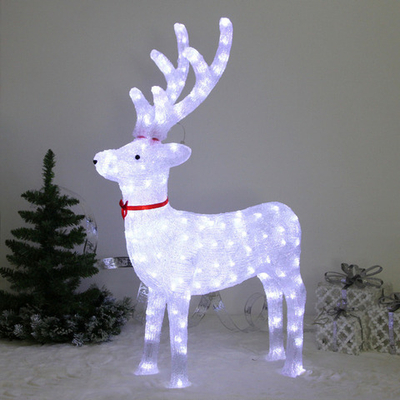 Фигура светодиодная «Северный олень» 67*24*100 см, 150 ламп LED, авторежим, 220V, Белый